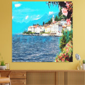 Toile ldp BELLAGIO - Lac de Côme - (Insitu(Salon))