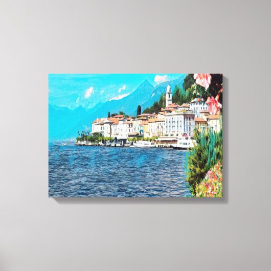 Toile ldp BELLAGIO - Lac de Côme - (Recto)
