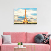 Toile ldp TOUR EIFFEL - Paris - vue (Insitu(Salon))