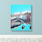 Toile ldp VENICE - gondolas - rialto - (Insitu (Plancher de Bois))