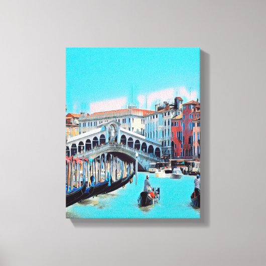 Toile ldp VENICE - gondolas - rialto - (Recto)
