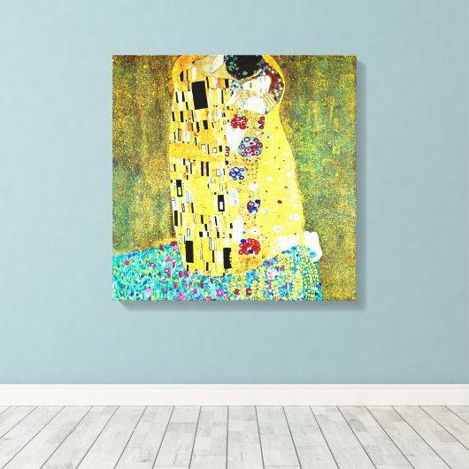 Toile Le baiser de Gustav Klimt (Insitu (Plancher de Bois))