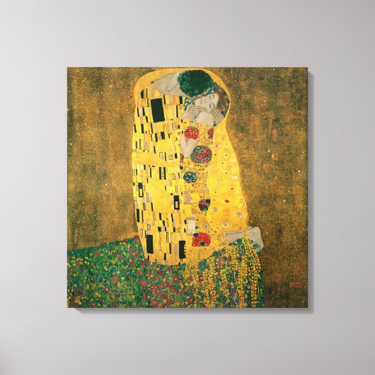 Toile Le baiser de Gustav Klimt (Recto)