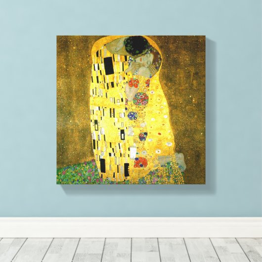 Toile Le baiser de Gustav Klimt (Insitu (Plancher de Bois))