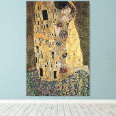 Toile Le baiser de Gustav Klimt (vers 1908) (Insitu (Plancher de Bois))