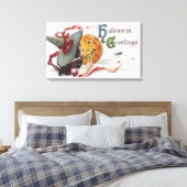 Toile Le Baiser de la Sorcière : un Jack o Lantern pour  (Insitu(Chambre))