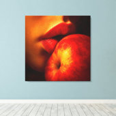 Toile Le Baiser de Nectarine – Un Portrait Intime (Insitu (Plancher de Bois))