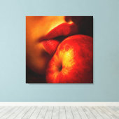Toile Le Baiser de Nectarine – Un Portrait Intime (Insitu (Plancher de Bois))