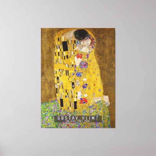 Toile Le baiser - Gustav Klimt (Recto)