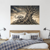 Toile Le Bakeneko sous les branches noueuses (Insitu(Chambre))