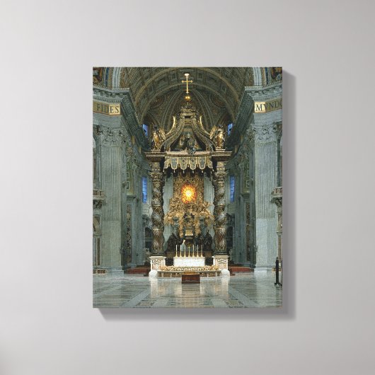Toile Le Baldacchino, le haut autel et la chaise (Recto)