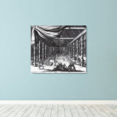 Toile Le Banquet royal, illustration (Insitu (Plancher de Bois))