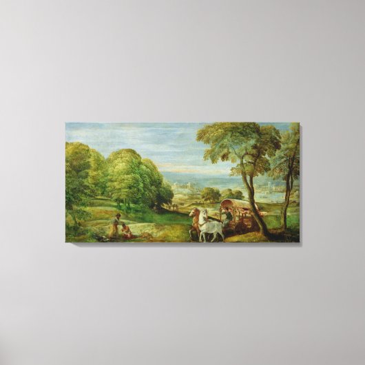 Toile Le baptême de l'Eunuch éthiopien (Recto)