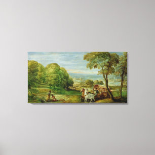 Toile Le baptême de l'eunuque éthiopien