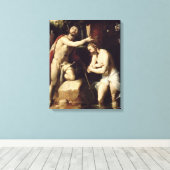 Toile Le baptême du Christ (Insitu (Plancher de Bois))