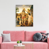 Toile Le baptême du Christ par Jean le Baptiste (Insitu(Salon))