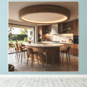 Toile Le bar circulaire du concepteur (Insitu (Plancher de Bois))