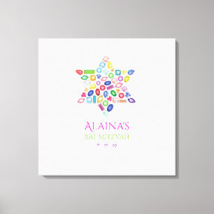 Toile Le bat mitzvah de BLING BLING signent dedans le