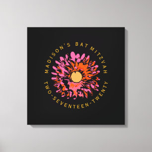 Toile Le bat mitzvah TELLEMENT JOLI signent dedans la