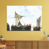 Toile Le Bateau Passage Aelbert Cuyp (Insitu(Salon))
