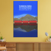 Toile Le Bateau Rouge Maisons Sunndalsøra Norvège (Insitu(Salon))