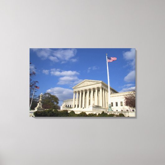 Toile Le bâtiment de la Cour suprême des États-Unis à (Recto)