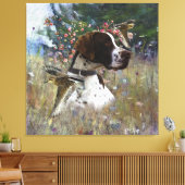 Toile Le beau pointeur dans le champ (Insitu(Salon))