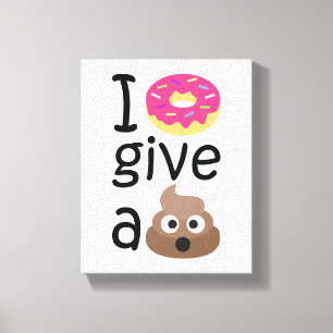 Toile Le beignet I donnent un emoji de dunette