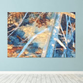 Toile Le bois de chauffe après la tempête (Insitu (Plancher de Bois))