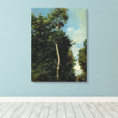 Toile Le bois sur la Côte de grâce à Honfleur (Insitu (Plancher de Bois))