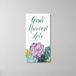 Toile Le bonheur   de plante élèvent l'amour de récolte