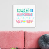 Toile Le bonheur regarde les amis™ encore et encore (Insitu(Salon))