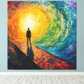 Toile Le bord de la dimension (Insitu (Plancher de Bois))