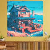 Toile Le bord de mer Lofi Dreams (Insitu(Salon))