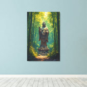 Toile Le Bouddha de la forêt (Insitu (Plancher de Bois))