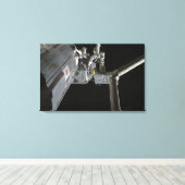 Toile Le bras robotique du modu japonais Experiment (Insitu (Plancher de Bois))