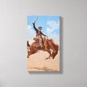 Toile Le Bronco Buster (par Frederic Remington) (Recto)