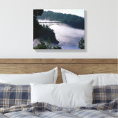 Toile Le brouillard dérive sous le pont du col de la tro (Insitu(Chambre))