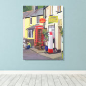 Toile Le bureau de poste de village avec pool (Insitu (Plancher de Bois))