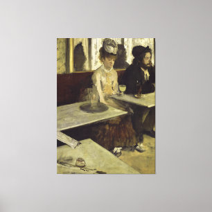 Toile Le buveur ou le L'Absinthe d'absinthe par Edgar