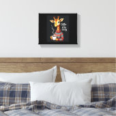 Toile Le café est pour l'amoureux de café girafe drôle f (Insitu(Chambre))