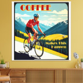 Toile Le Café Fait Que Cela Se Passe En Cyclisme (Insitu(Salon))