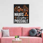 Toile Le Café Rend Tout Possible (Insitu(Salon))