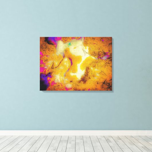 Toile Le calcaire dans la moutarde (Insitu (Plancher de Bois))