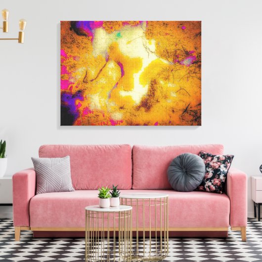 Toile Le calcaire dans la moutarde (Insitu(Salon))