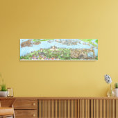 Toile Le campement des forces anglaises (Insitu(Salon))