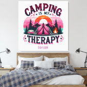 Toile Le Camping Est Ma Thérapie (Insitu(Chambre))