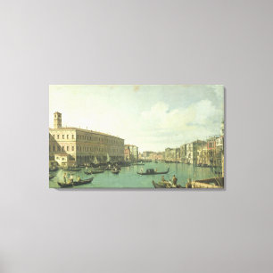 Toile Le canal grand du pont de Rialto