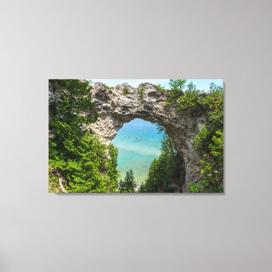 Toile Le Canoë À Arch Rock (Recto)