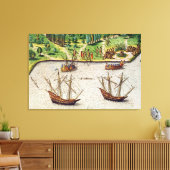 Toile Le Cap de Floride et le Dolphin River (Insitu(Salon))
